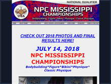 Tablet Screenshot of npcmsbodybuilding.com